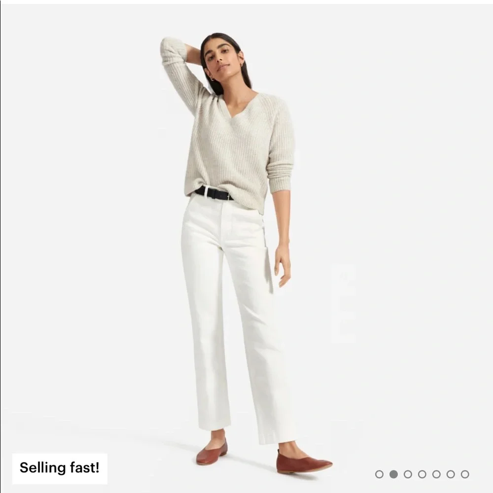 Everlane Alpaca V Neck Sweater - Picture 2 of 8